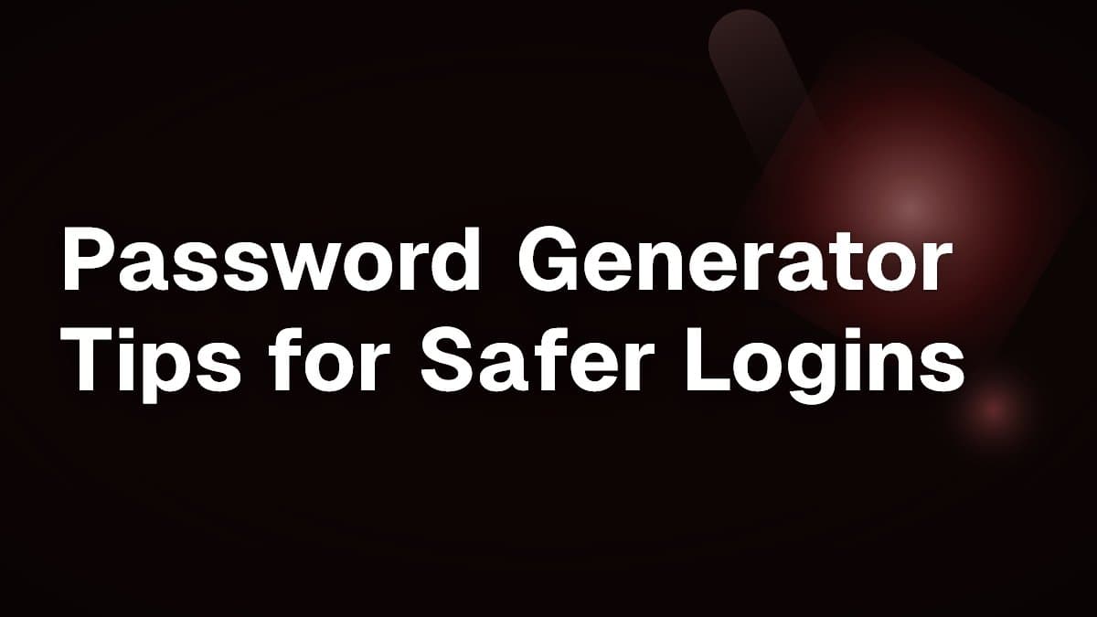 Password Generator Tips for Safer Logins